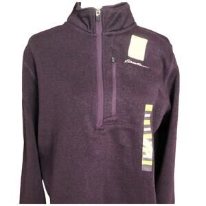 Eddie Bauer Men’s MTR Radiator 1/2 Zip Purple Size large - NWOT